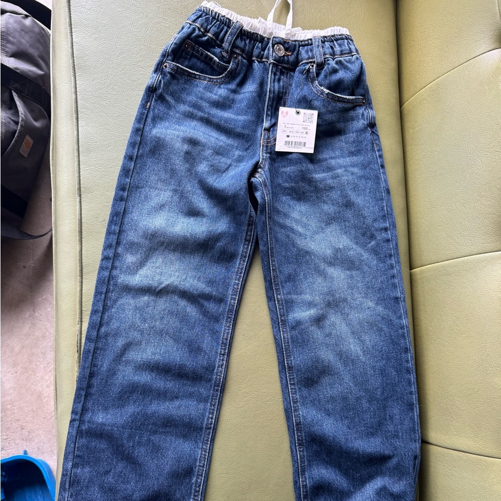 Zara Blue Straight Leg Jeans